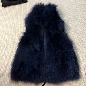 SAM dyed-fox vest